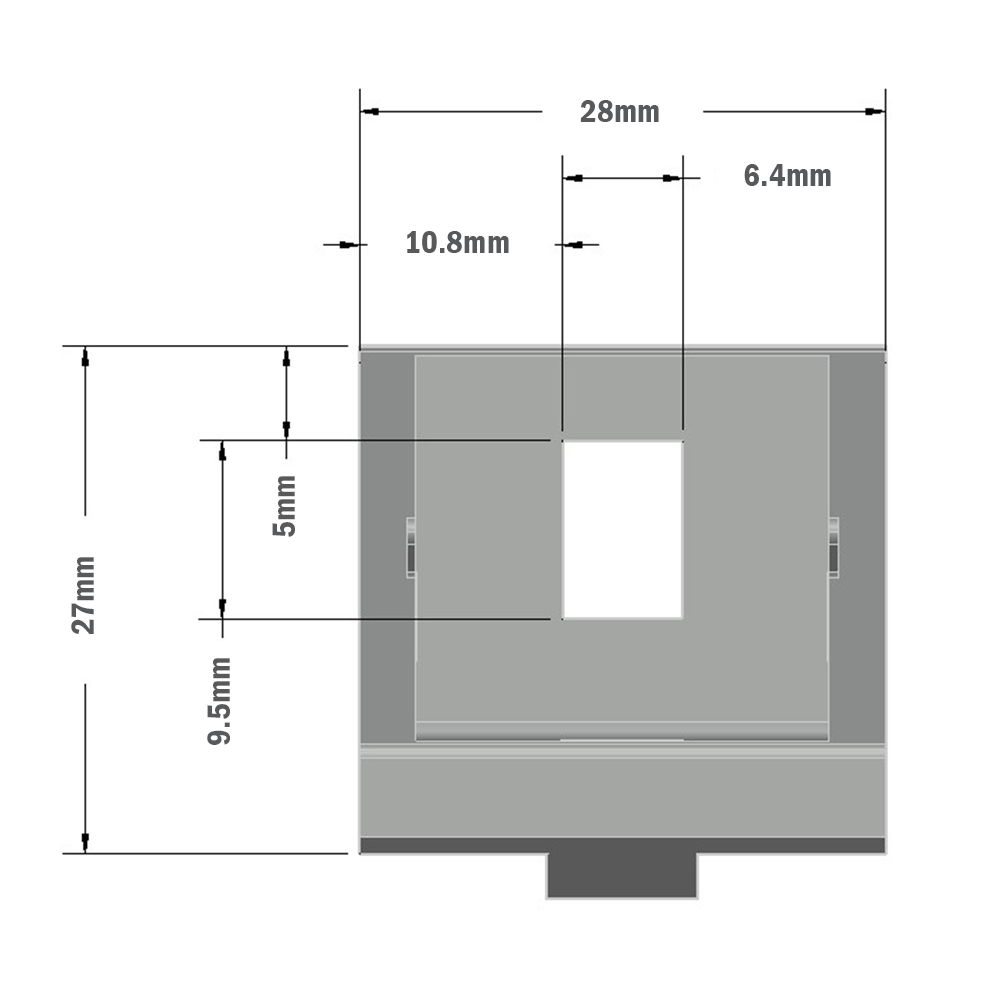 40-140-1 MODULAR SOLUTIONS ALUMINUM GUSSET<br>30MM X 30MM ANGLE W/HARDWARE